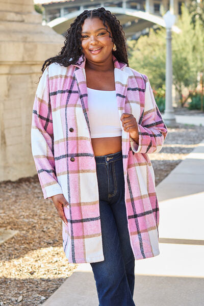 Business Days Coat- 8 Colors (Pink, Blue, Green, Black, Red, Plaid, Violet)