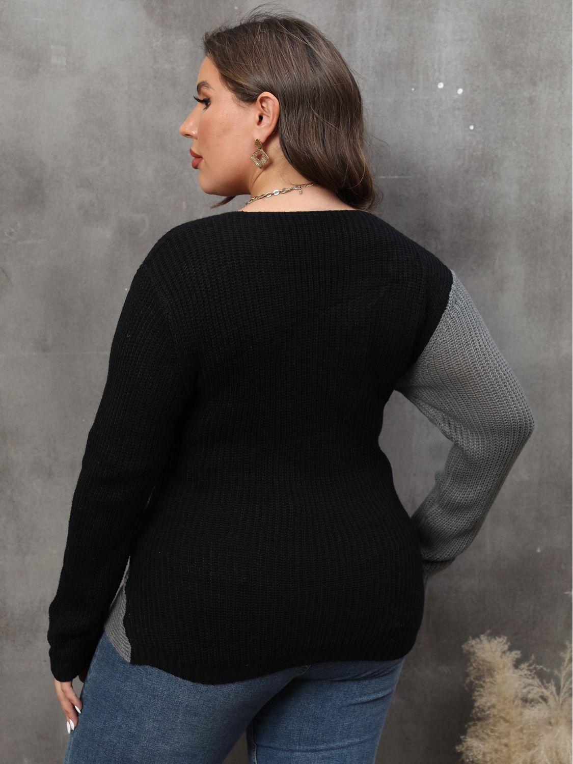 Two-Toned for the Weather Sweater- 3 Colors (Violet, Camel, Charcoal)