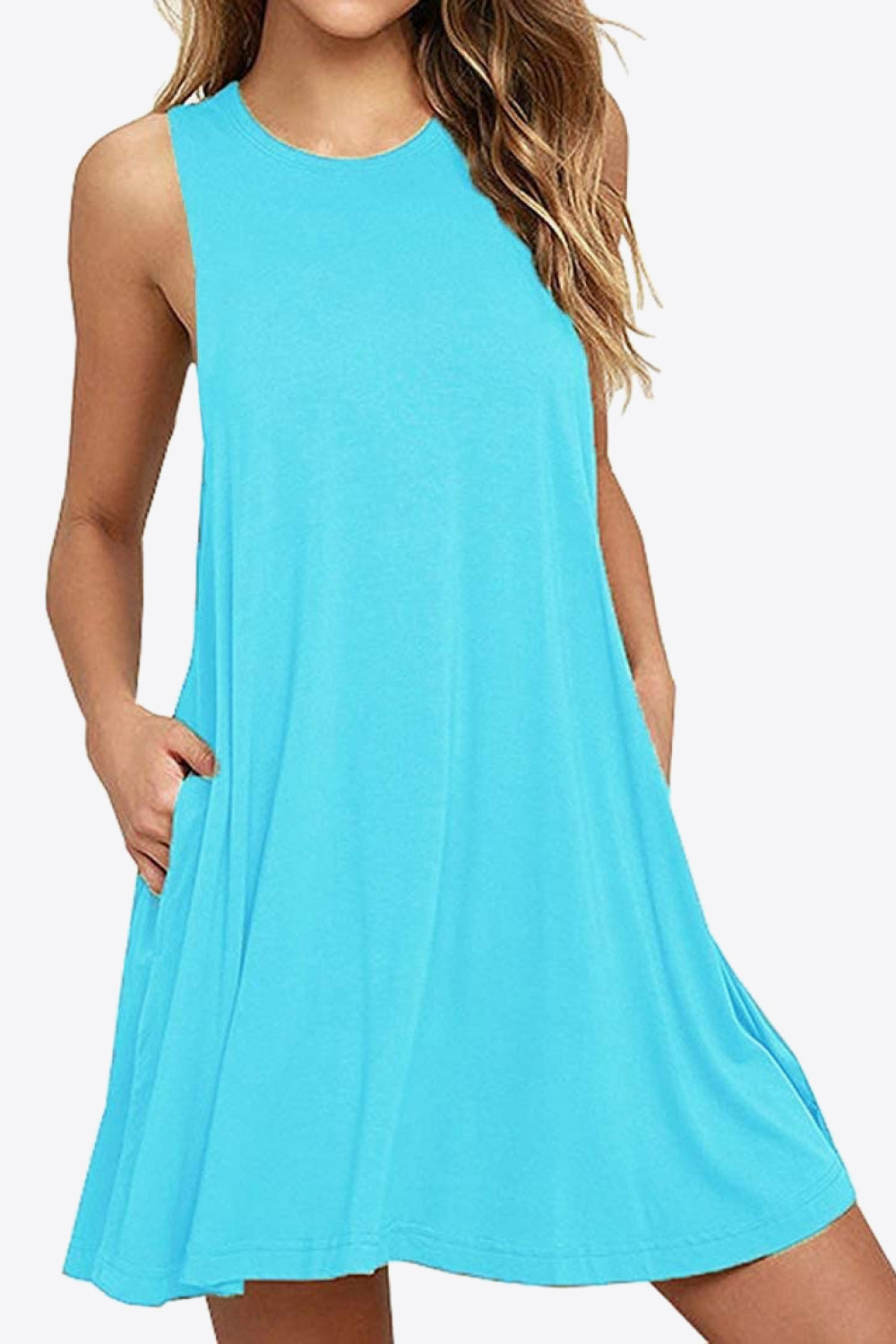 Simple Breeze Dress- 6 Colors (Black, Pastel Blue, Aqua, Army Green, Wine, Turquoise)