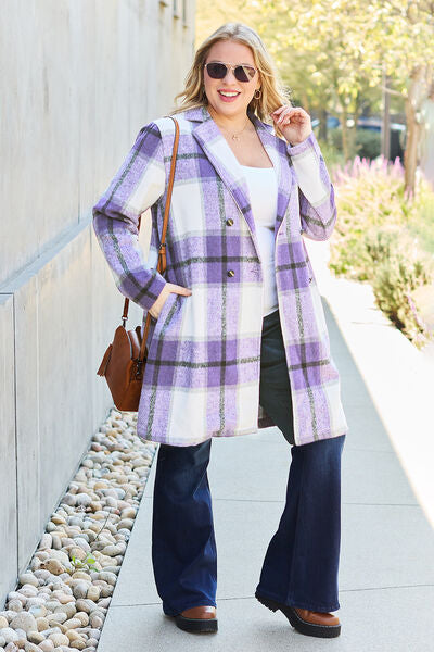 Business Days Coat- 8 Colors (Pink, Blue, Green, Black, Red, Plaid, Violet)