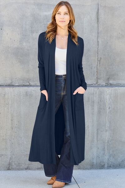 Everyday Life Cardigan- 5 Colors (Black, Chestnut, Navy, Blue, Mocha)