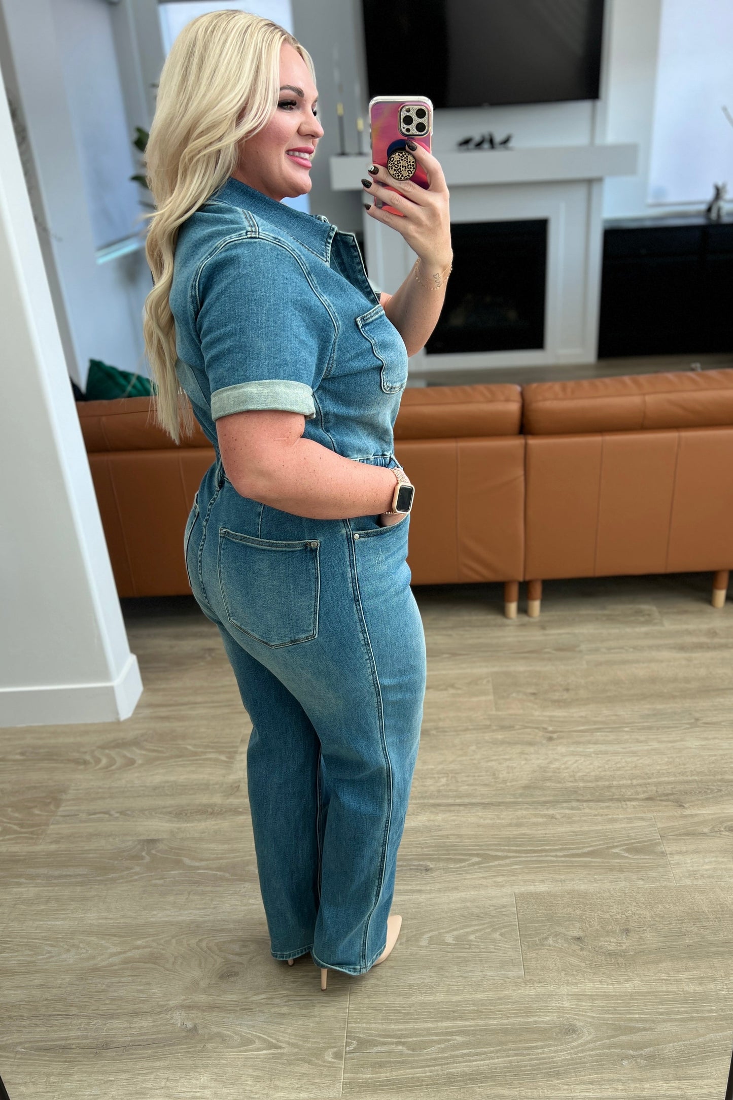 The Vanessa- Short Sleeve Judy Blue Jumpsuit