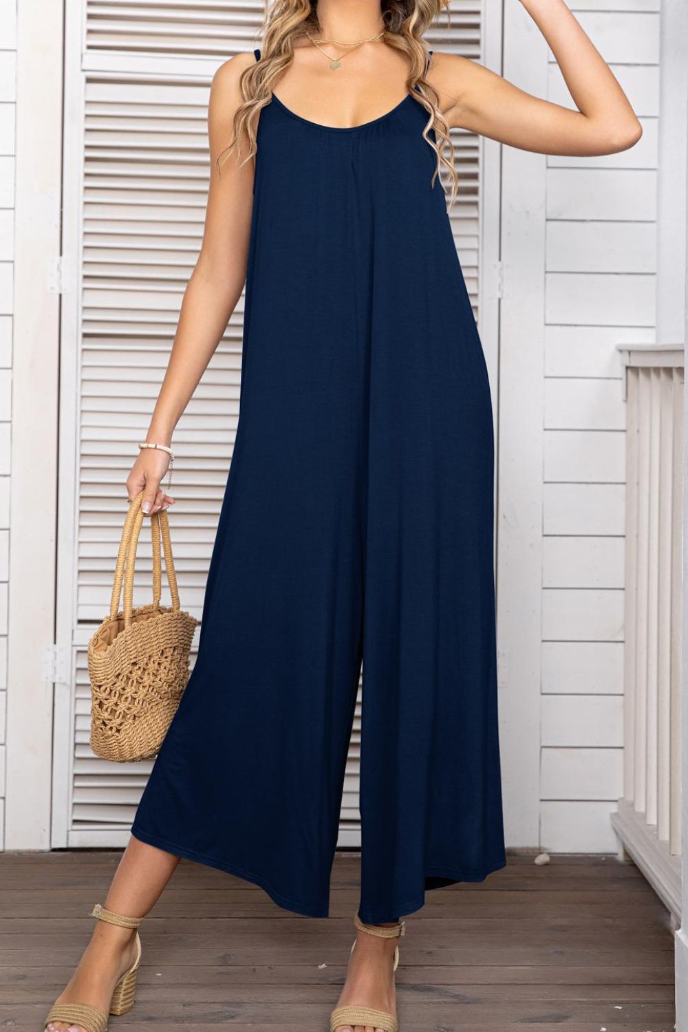 The Simple Days Jumpsuit- 2 Colors (Black, Periwinkle)
