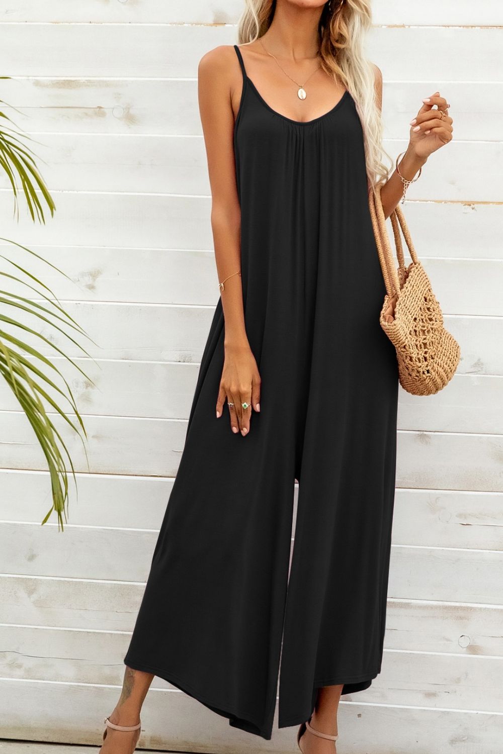 The Simple Days Jumpsuit- 2 Colors (Black, Periwinkle)