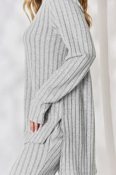 Ribbed High-Low Set- 4 Colors (Royal, Green, Grey, Black)