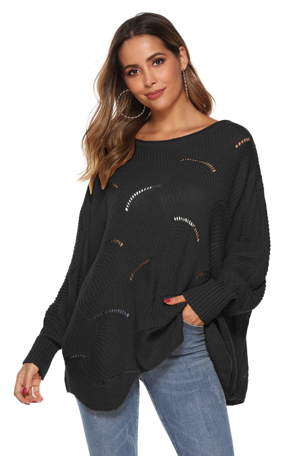 To the Nines Sweater- 6 Colors (Black, Royal Blue, Pink, White, Banana, Gray)