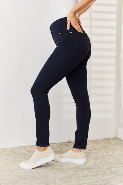 The Knott- Navy Tummy Control Judy Blue Skinny Jeans