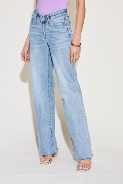 The Clara- V Front Straight Leg Judy Blue Jeans