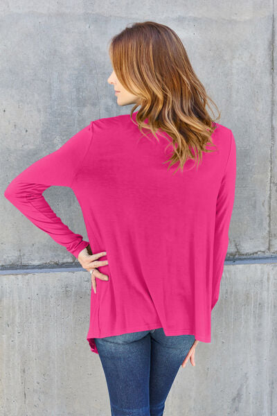 Casual Days Cardigan (Navy, Sky, Chestnut, Hot Pink, Black)