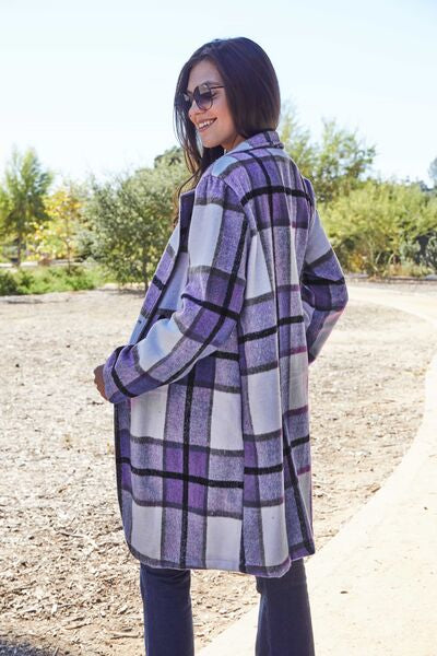 Business Days Coat- 8 Colors (Pink, Blue, Green, Black, Red, Plaid, Violet)