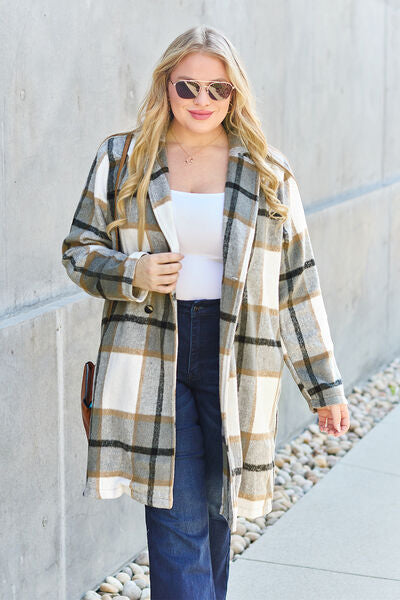 Business Days Coat- 8 Colors (Pink, Blue, Green, Black, Red, Plaid, Violet)