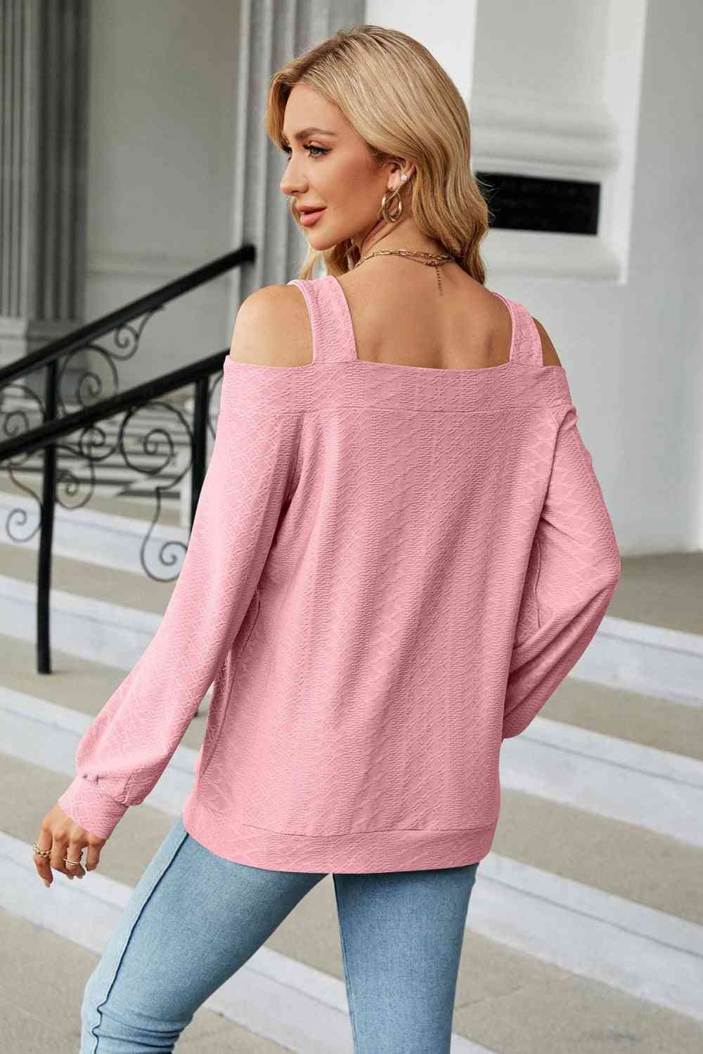 A Texture in Time Blouse- 8 Colors (Pink, Navy, Black, Chestnut, Sage, Wine, Cream, Blush)