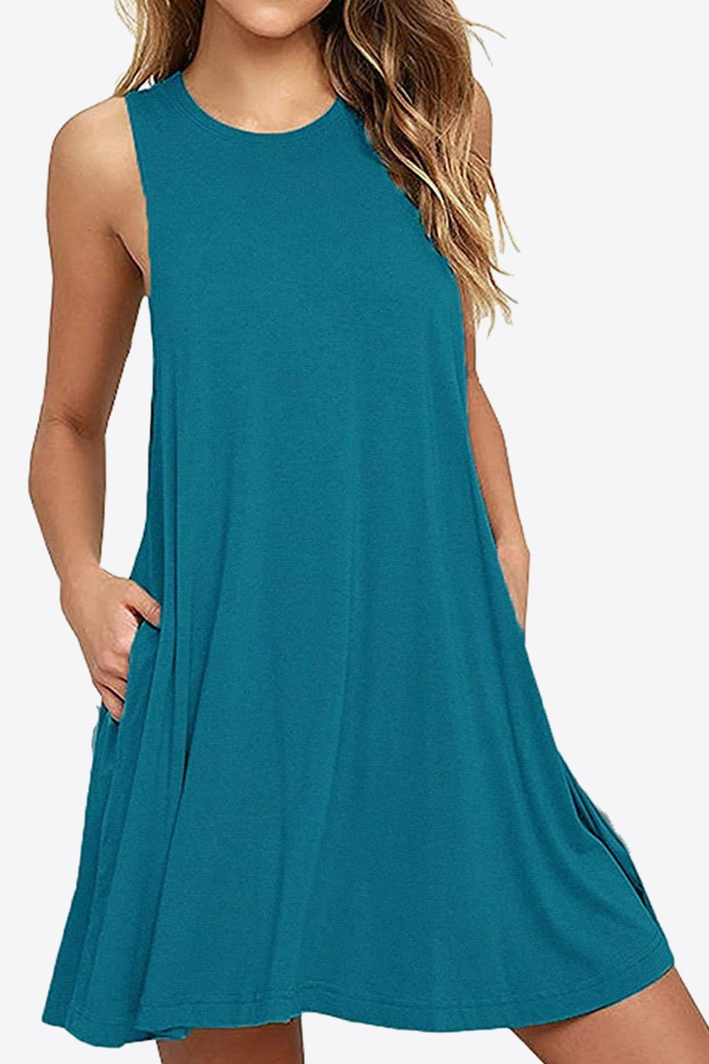 Simple Breeze Dress- 6 Colors (Black, Pastel Blue, Aqua, Army Green, Wine, Turquoise)