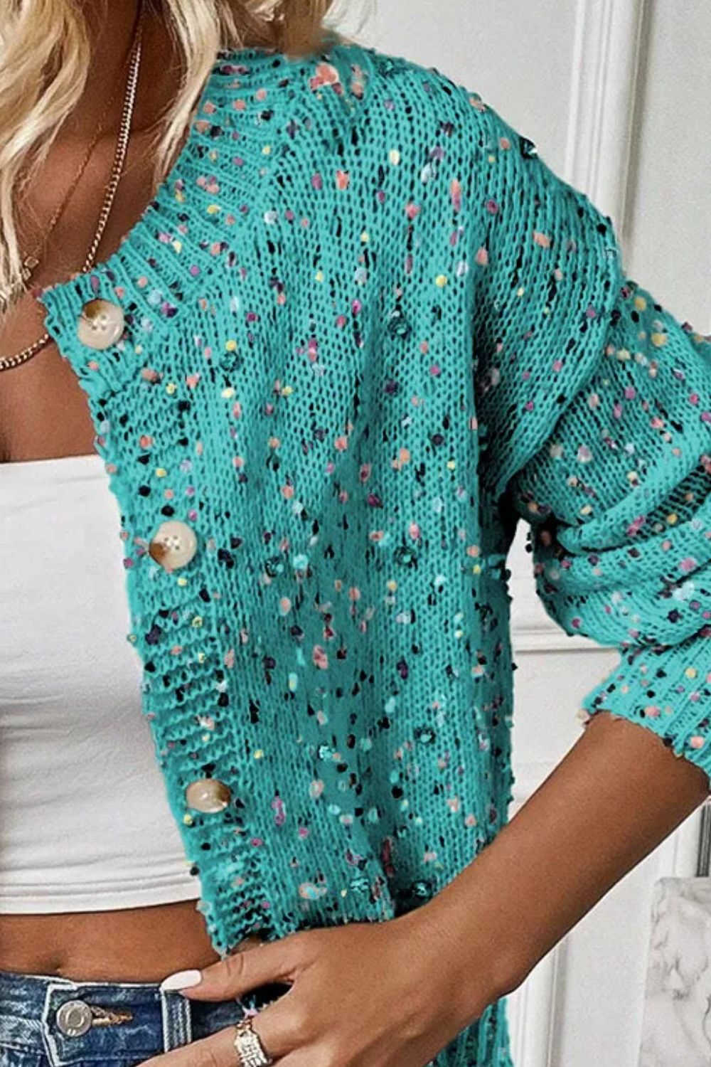 Cool Breeze Cardigan- 4 Colors (White, Black, Turquoise, Dust Storm)