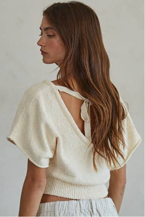 Knit Top- Buttercream W1766