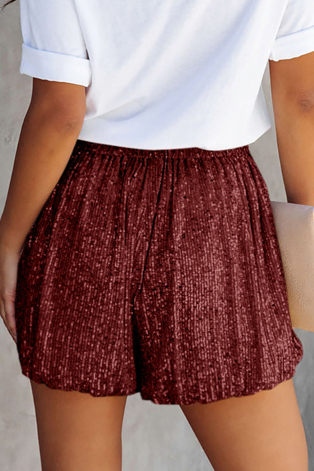 Sequin Shorts - 3 Colors- Black, Champagne, Chocolate