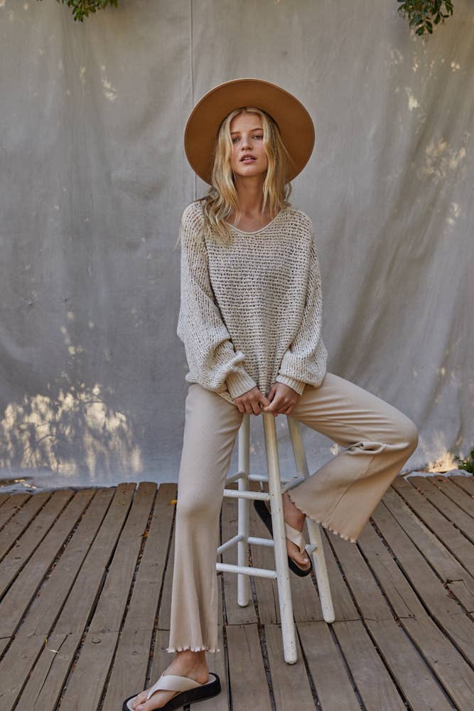 Canyon River Knit Top- Natural