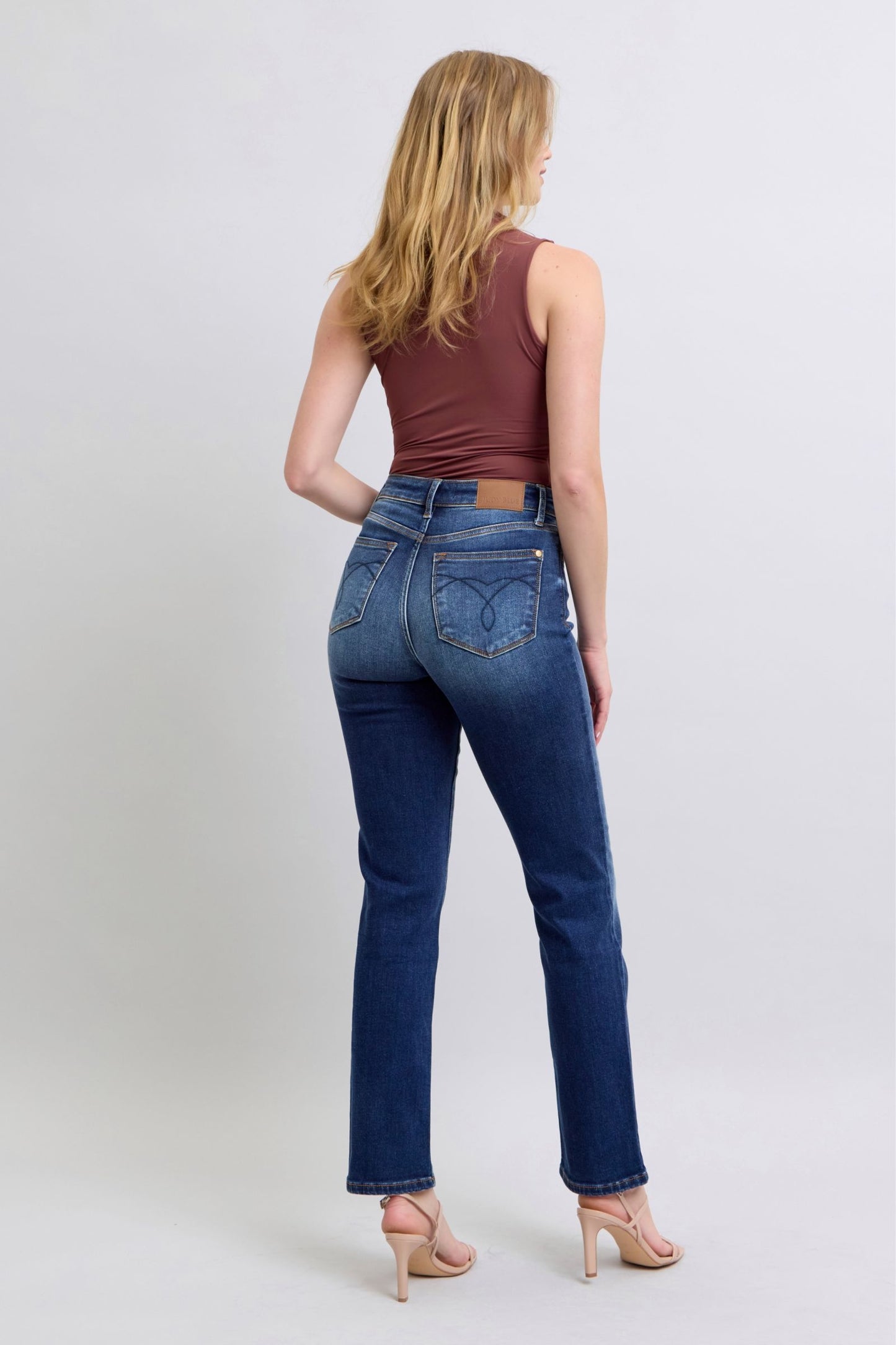 The Juliette- Judy Blue Straight Leg Jeans