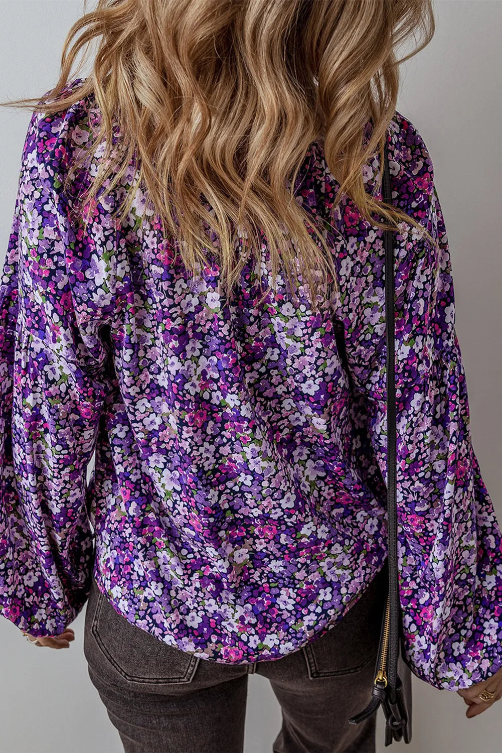 Midnight Rose Blouse- Purple