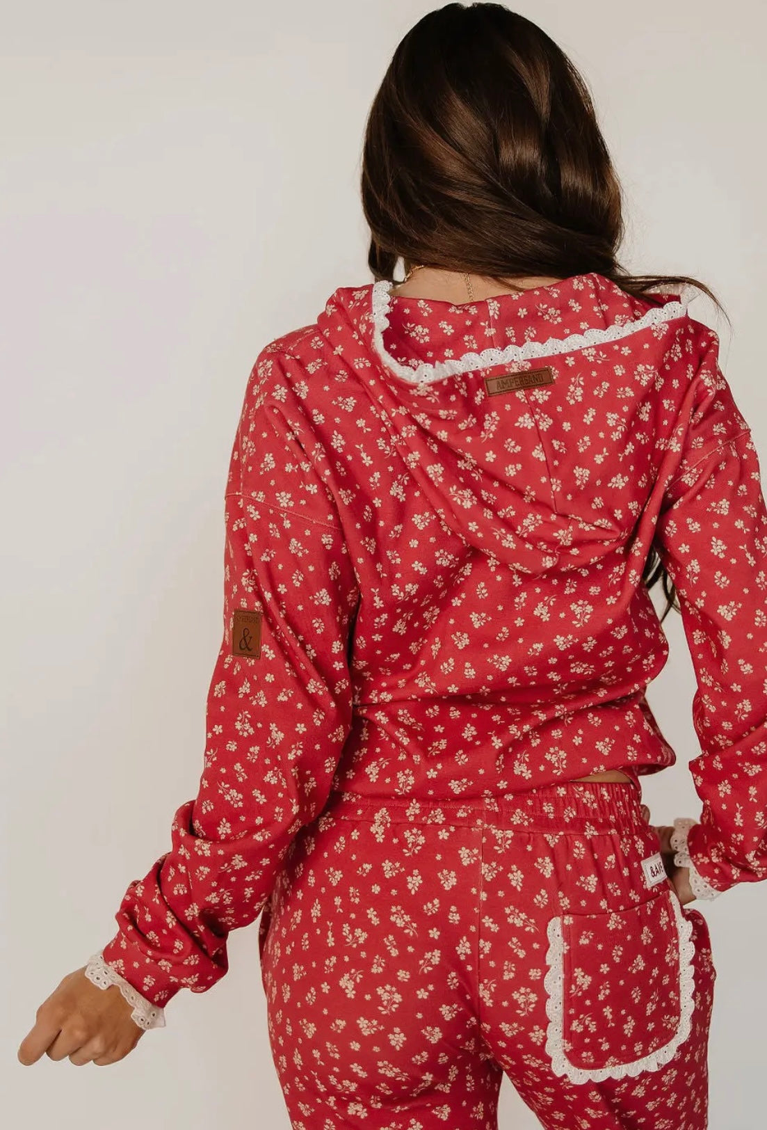 Ampersand Cherry Blossom University Zip Up Hoodie