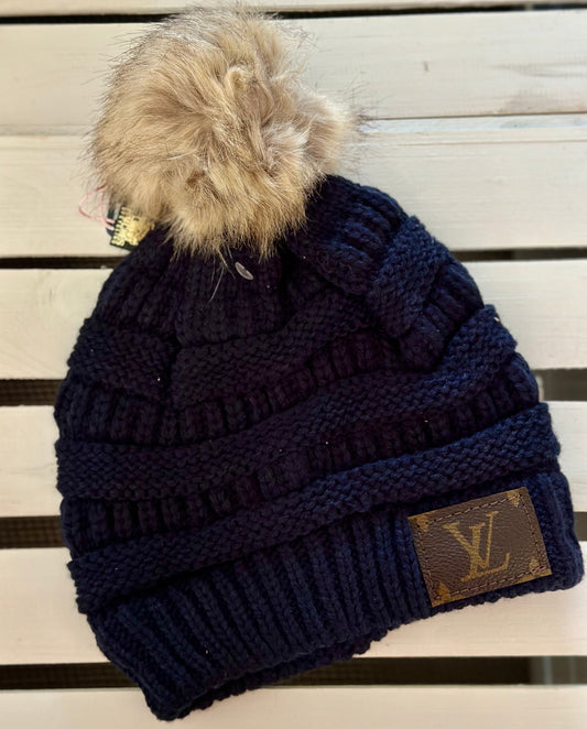 Navy Side Patch Genuine Logo Beanie