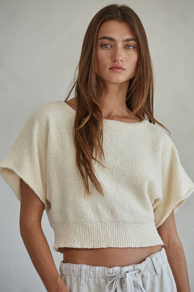 Knit Top- Buttercream W1766