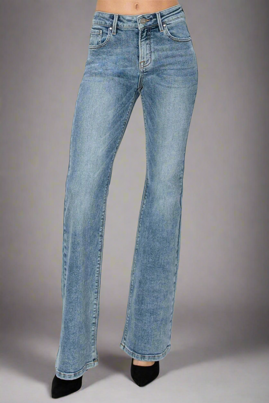 RISEN Mid Rise Bootcut Jeans