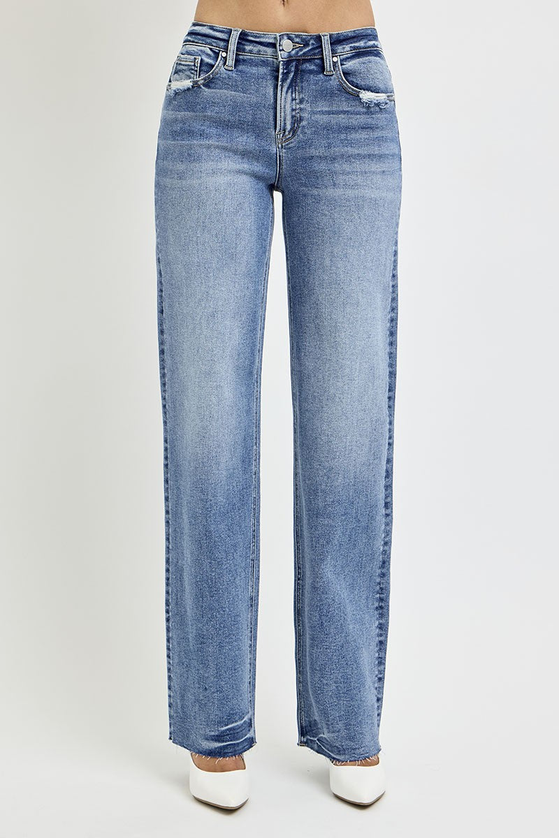 The Micaela- RISEN Straight Leg Jeans