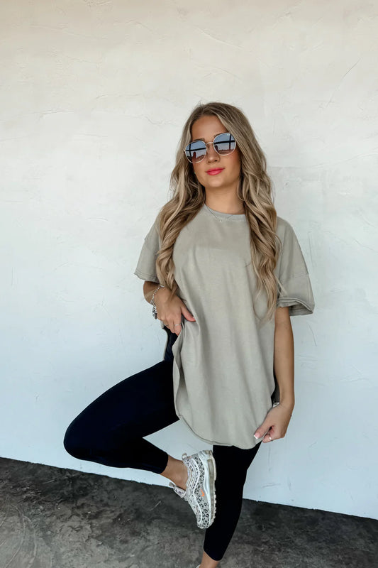 Not Your Boyfriend's Tee - Olive BB577