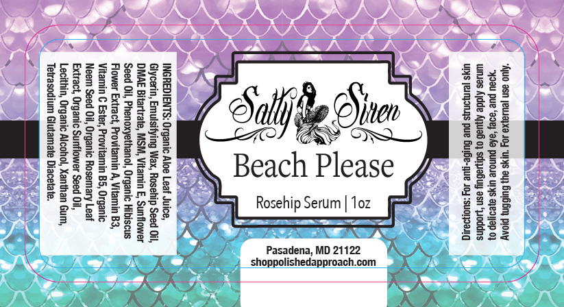 Beach Please- Rosehip Serum for Wrinkles