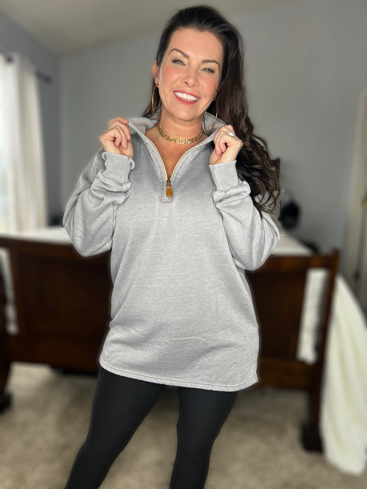 GIFT- New Obsession Vintage Pullover- Light Gray