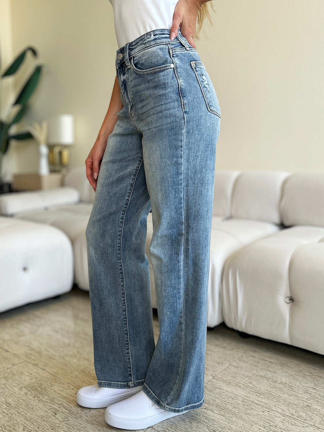 The Laci- High Waist Judy Blue Straight Jeans