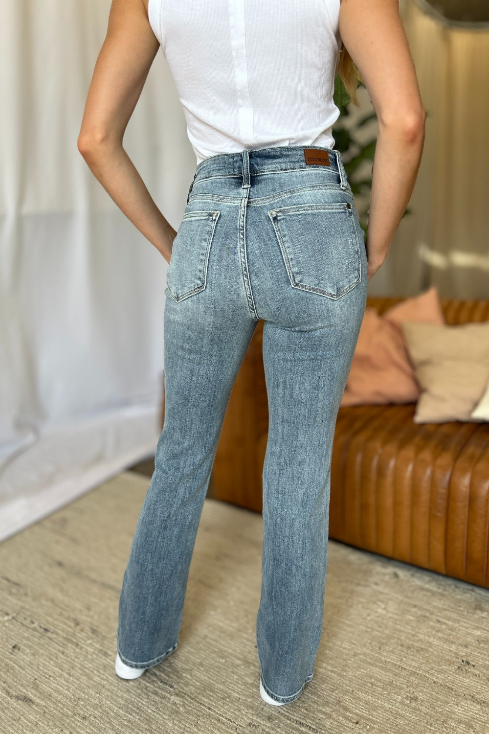 The Madison- Medium Rise Bootcut Judy Blue Jeans