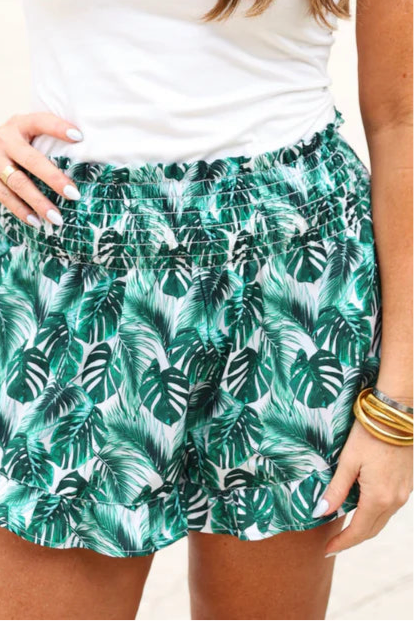 Sunny Strolls Shorts - Palm Leaf JL2336