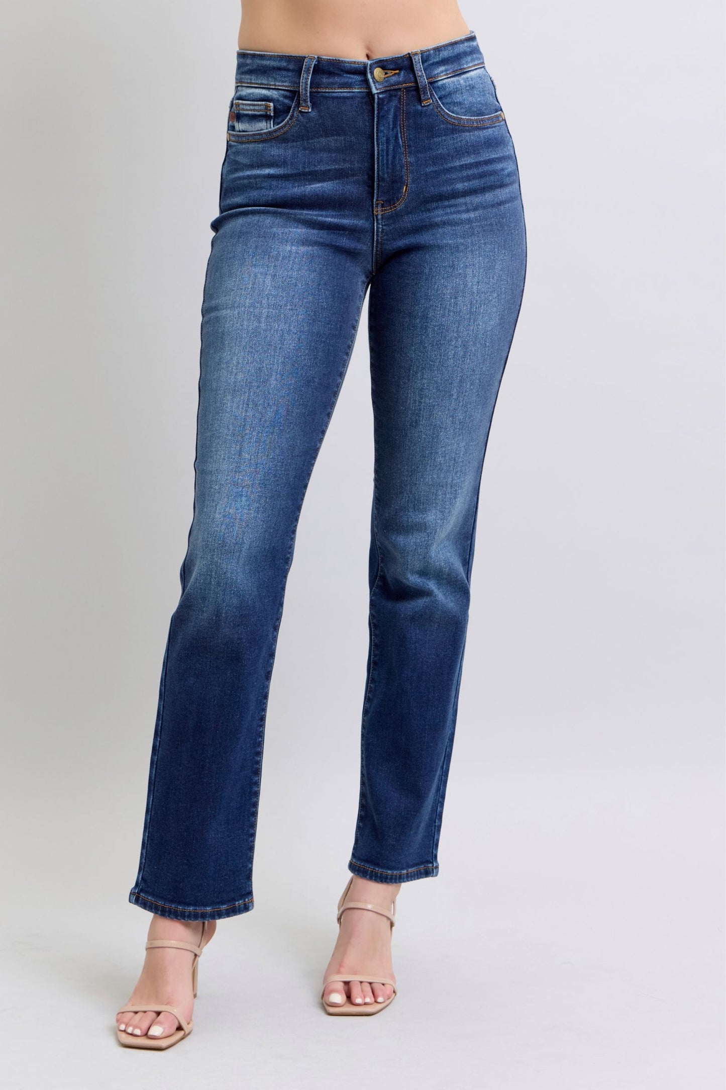 The Juliette- Judy Blue Straight Leg Jeans