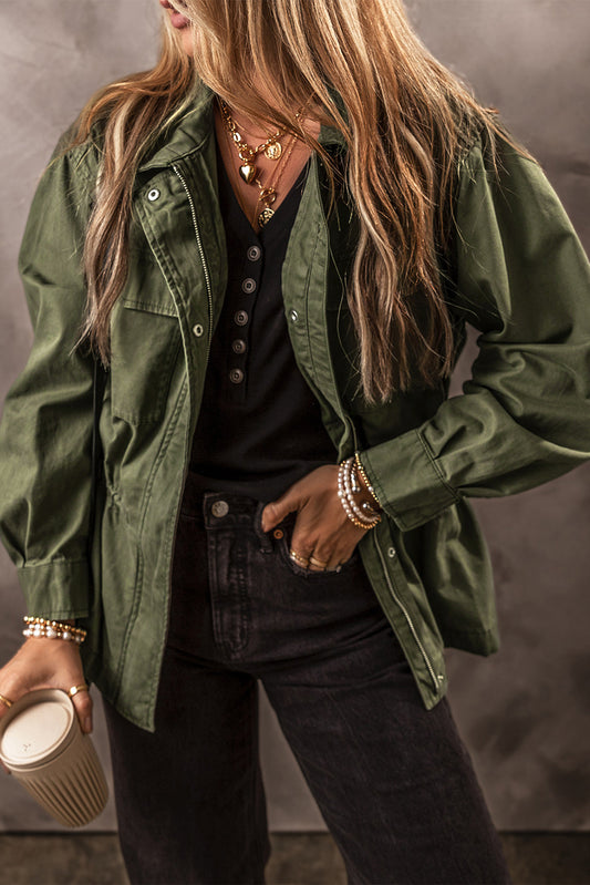 Feeling the Heat Jacket- Army Green