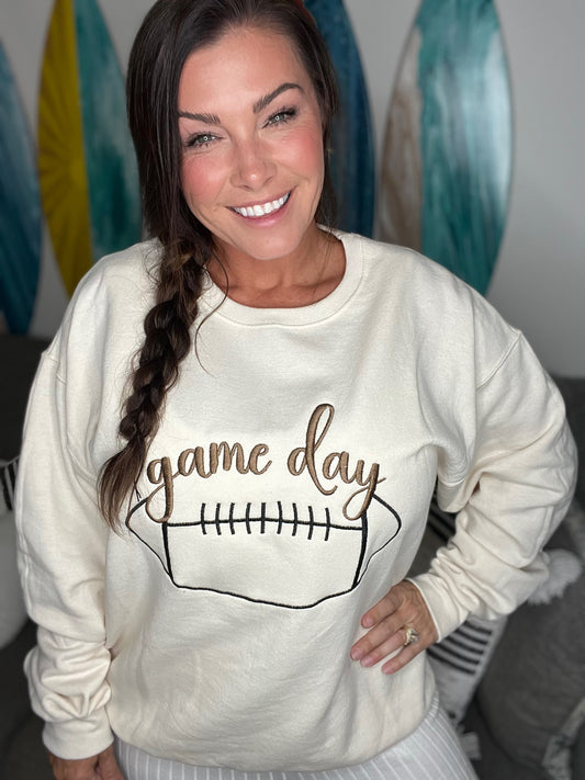 Embroidered Game Day Sweatshirt