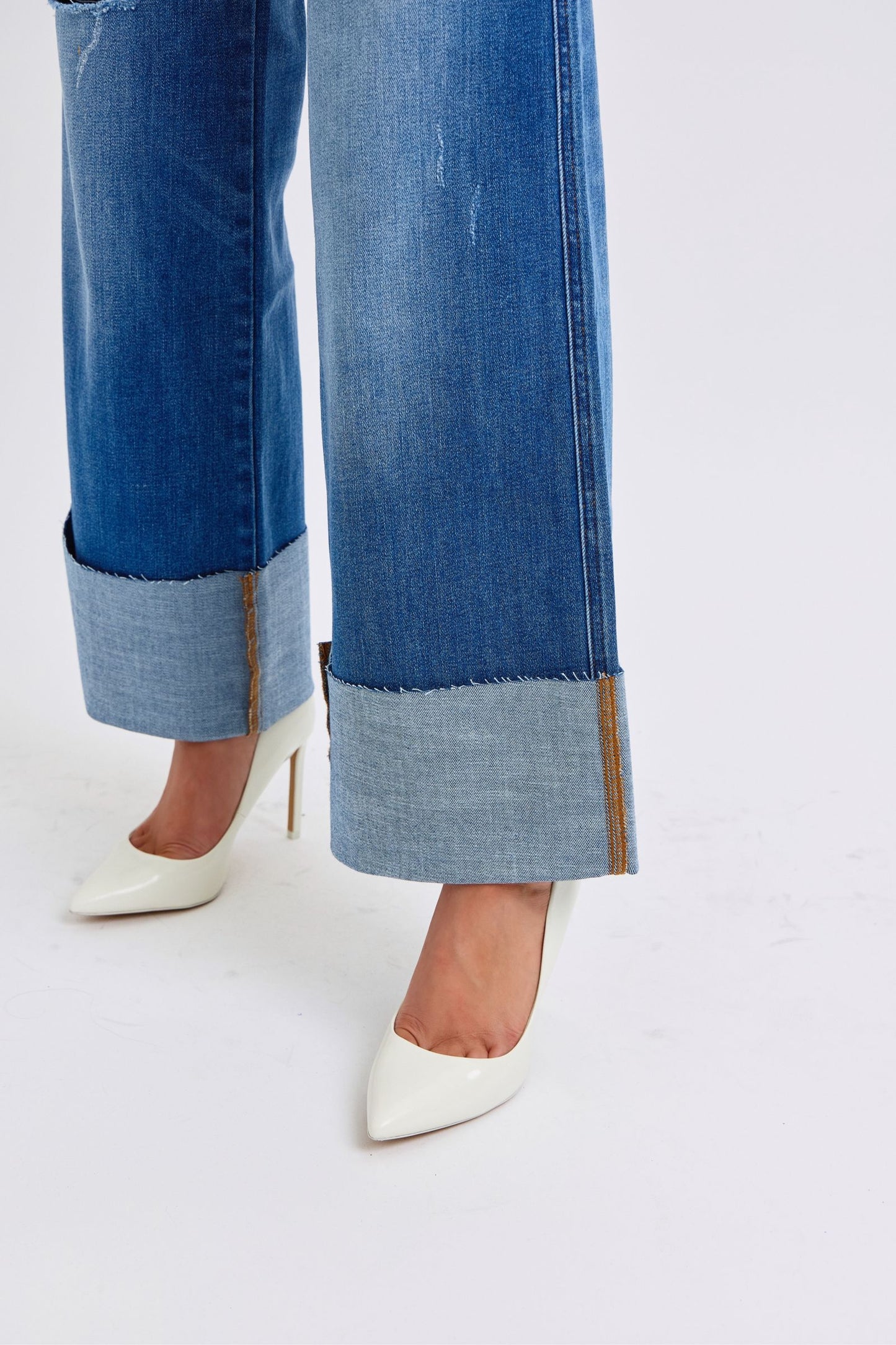 The Ellie- Judy Blue Wide Leg Jeans