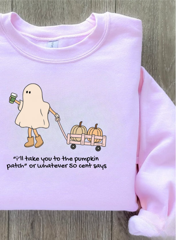 50 cent’s Pumpkin Patch Crewneck- Pink