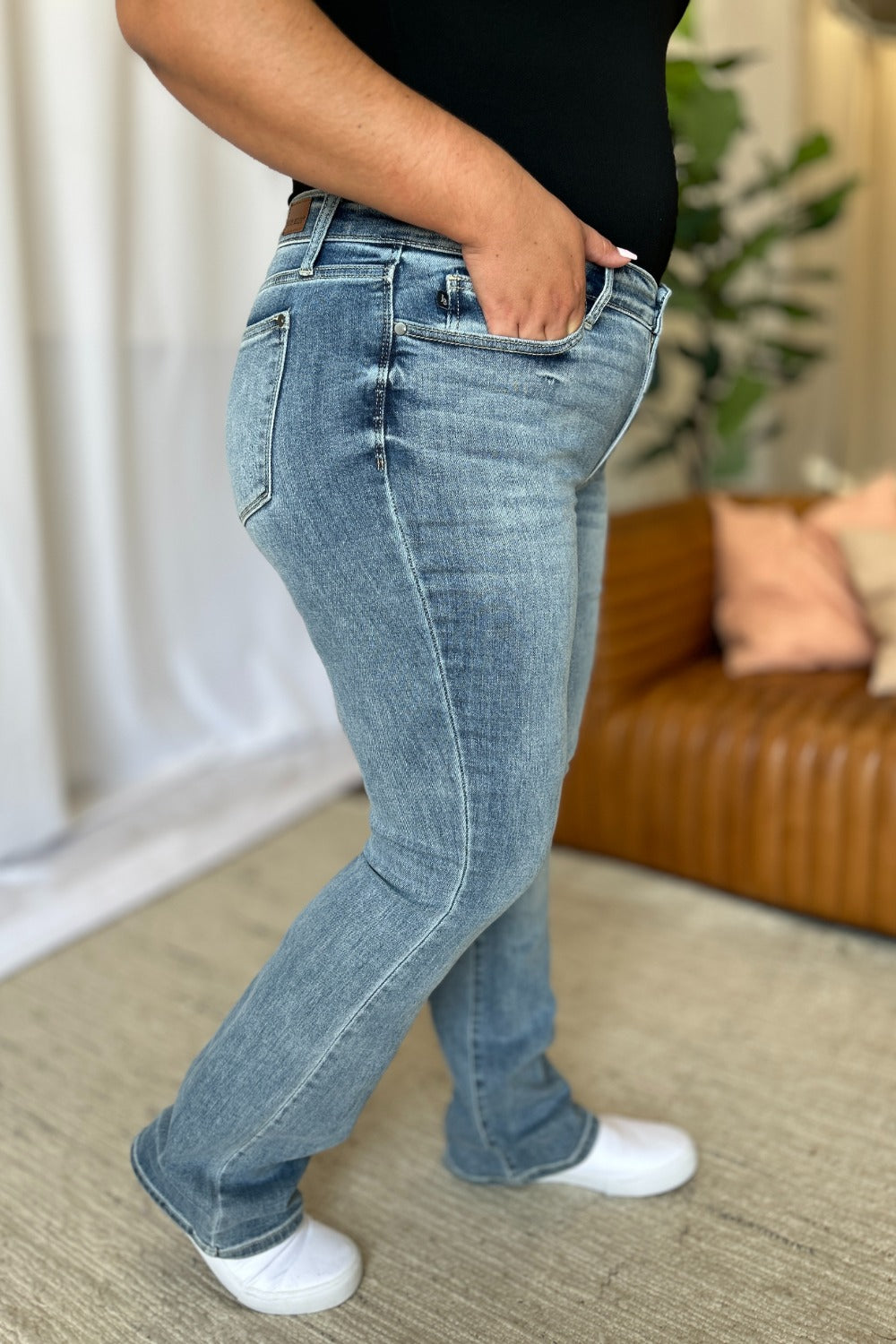 The Madison- Medium Rise Bootcut Judy Blue Jeans