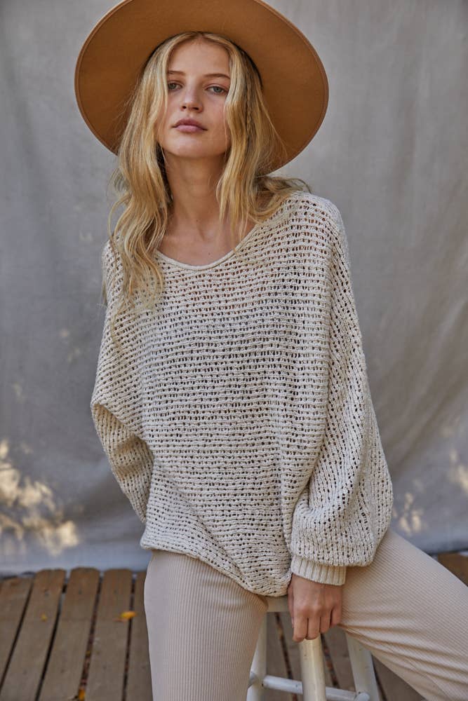 Canyon River Knit Top- Natural