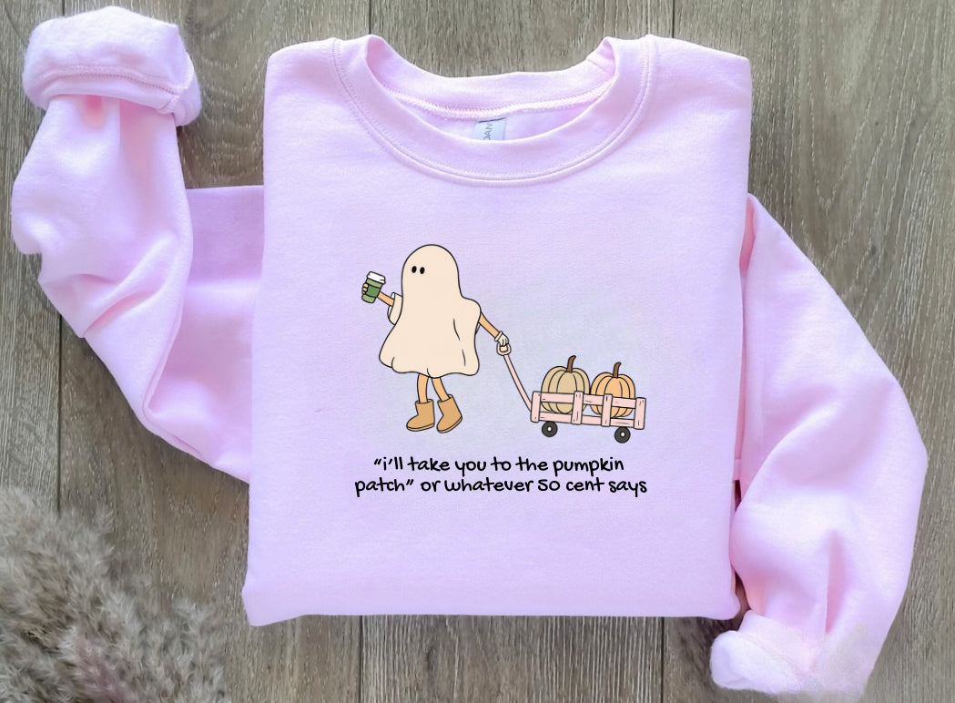 50 cent’s Pumpkin Patch Crewneck- Pink