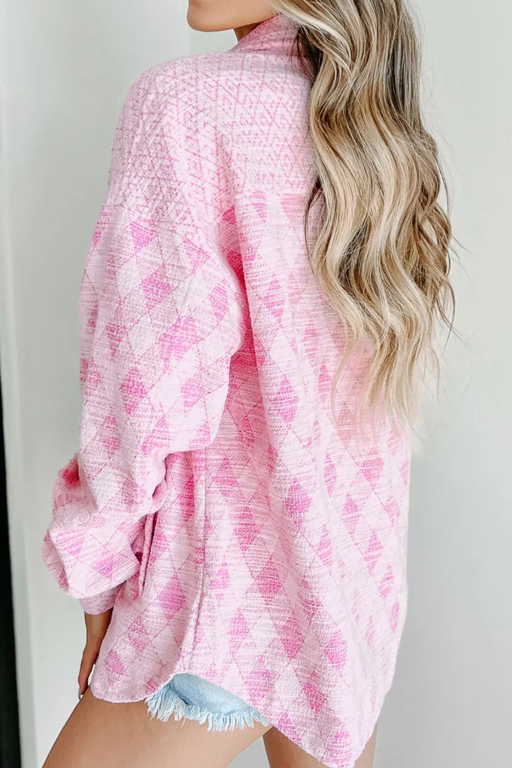 Blush Casually Stylish Plaid Shacket