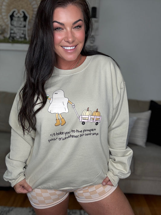 50 cent’s Pumpkin Patch Crewneck- Tan