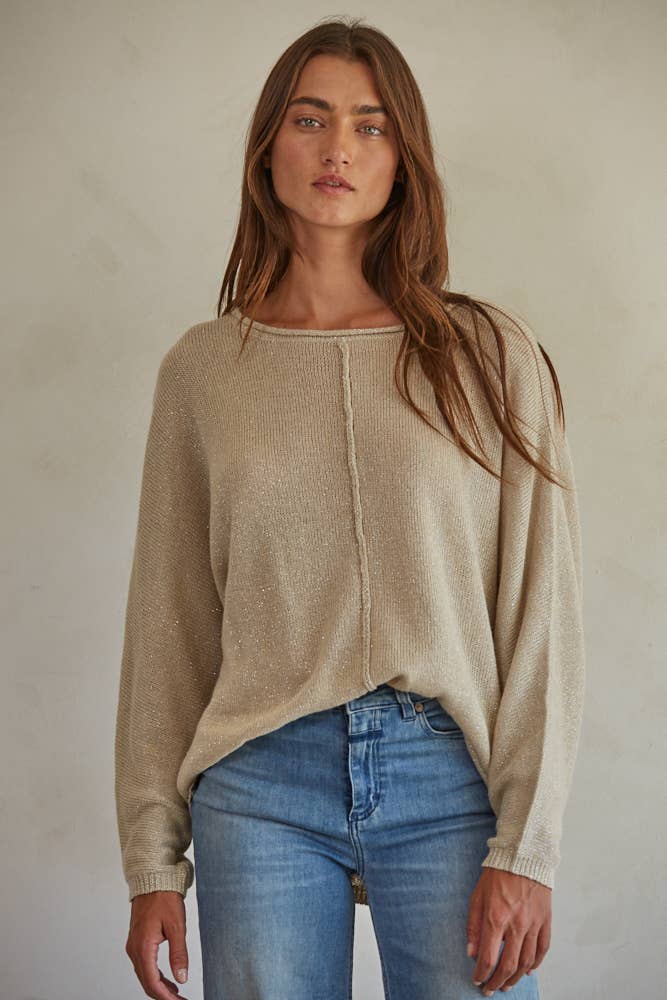 Chill Mode Knit Top- Taupe