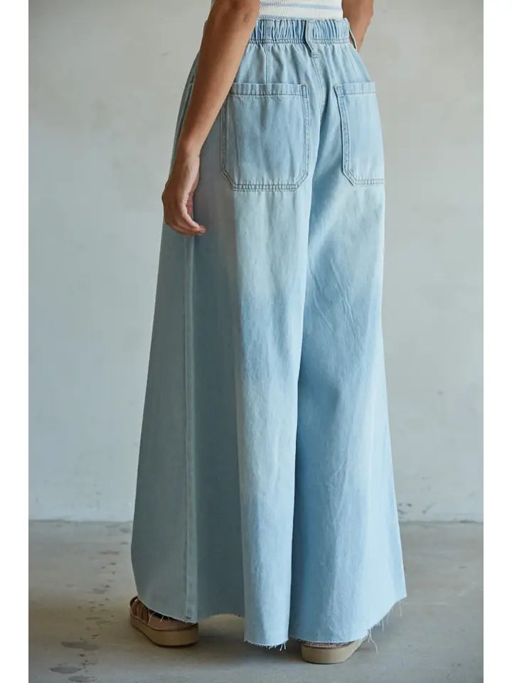 Tulum Wide Leg Jeans- Light Denim BD283