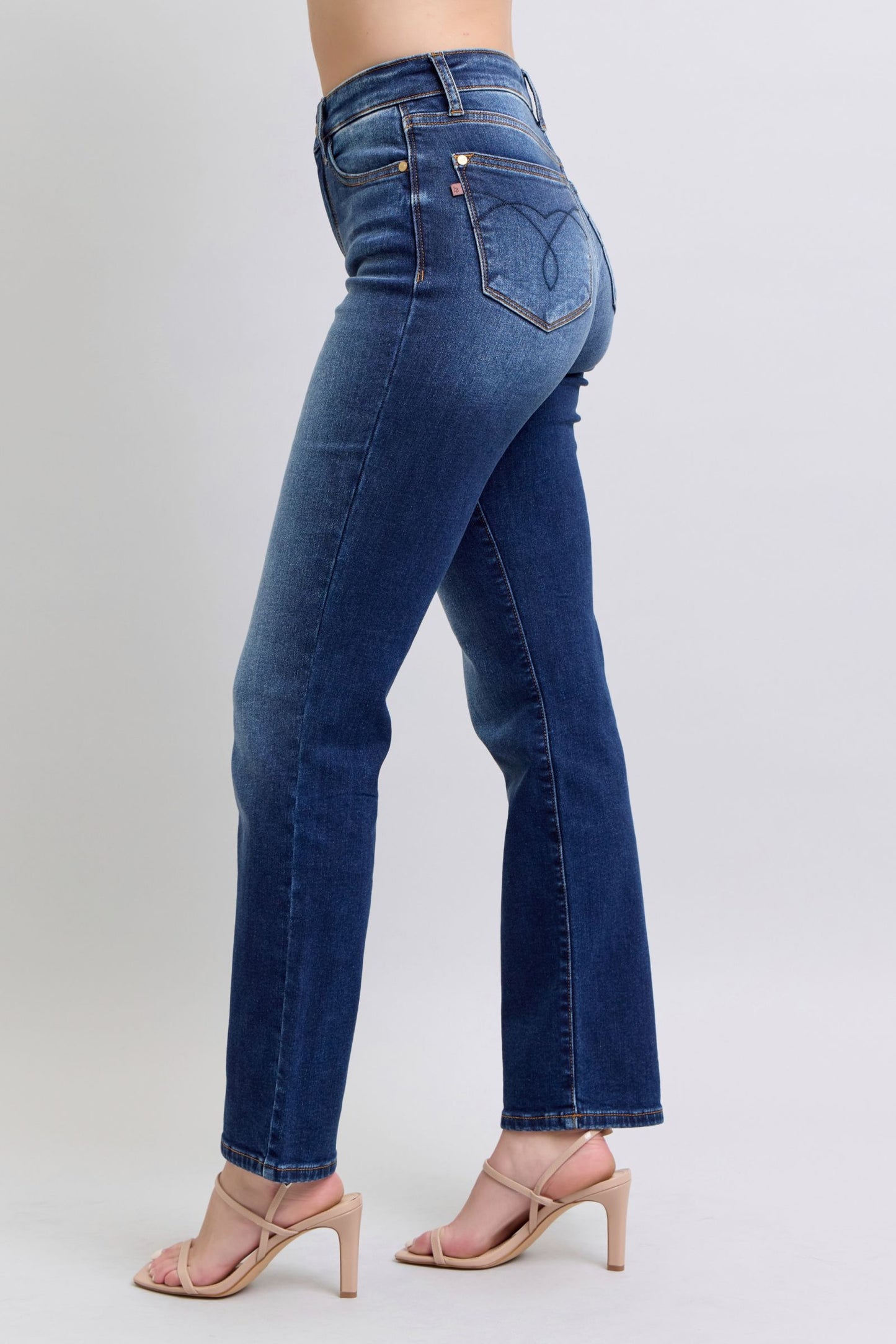 The Juliette- Judy Blue Straight Leg Jeans