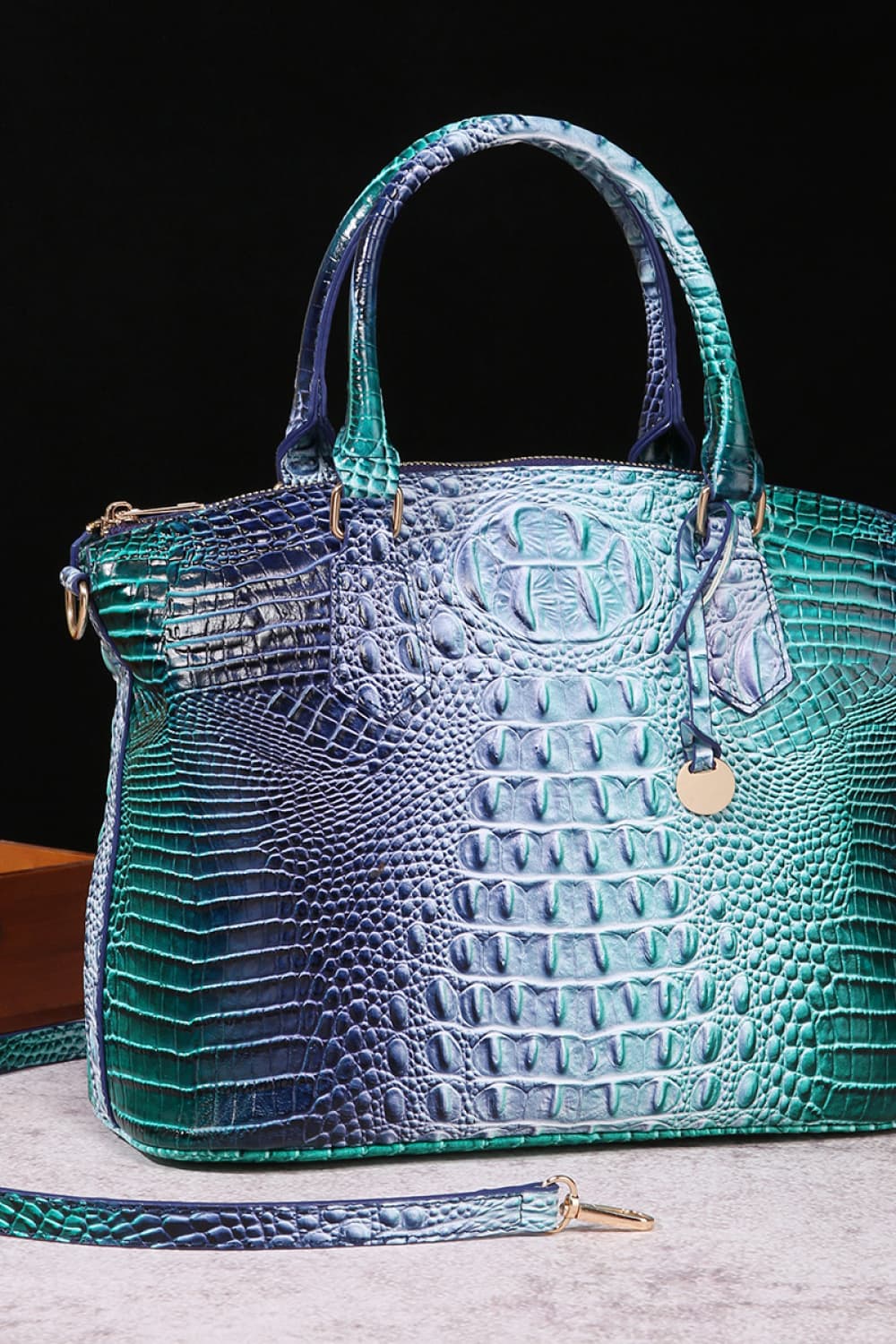 Ombre Vegan Leather Handbag - 9 Colors
