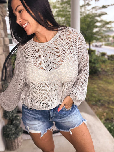 Sweet Summer Cable Knit Top