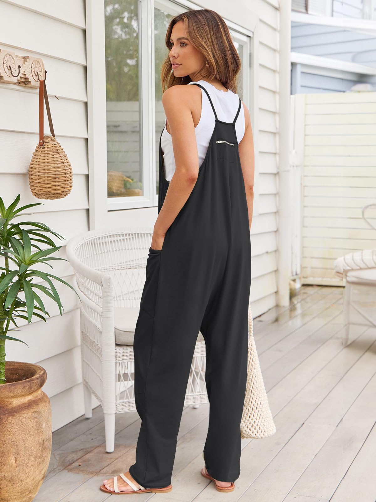 Different World Spaghetti Strap Jumpsuit - 11 Colors